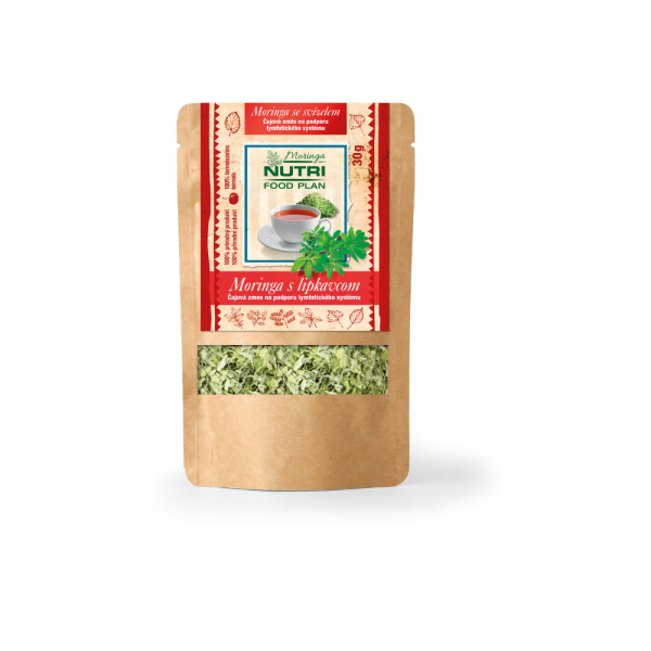 Moringa lipkavec čaj